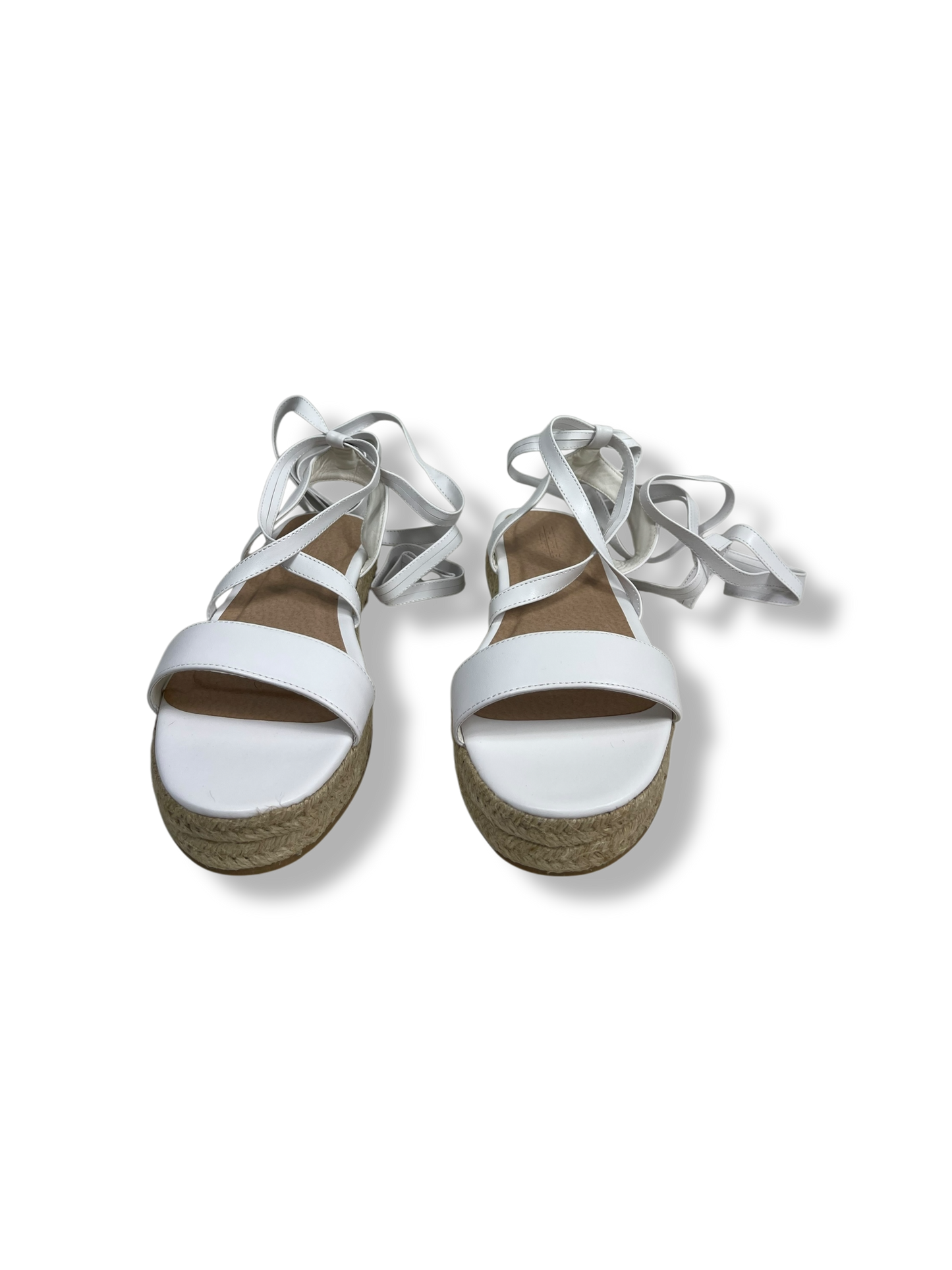 Flache Schuhe - Espadrilles - Plateau Sandalette - Schnürsandalette