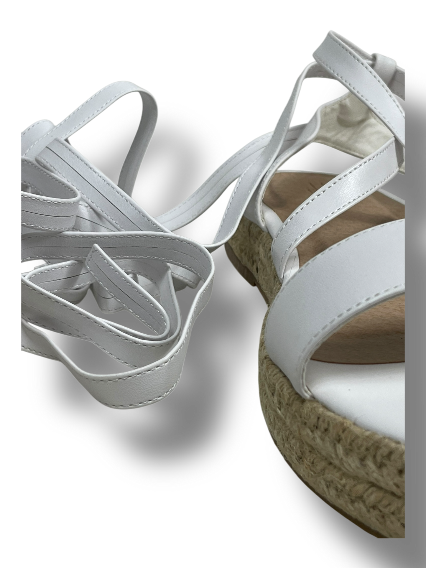 Flache Schuhe - Espadrilles - Plateau Sandalette - Schnürsandalette
