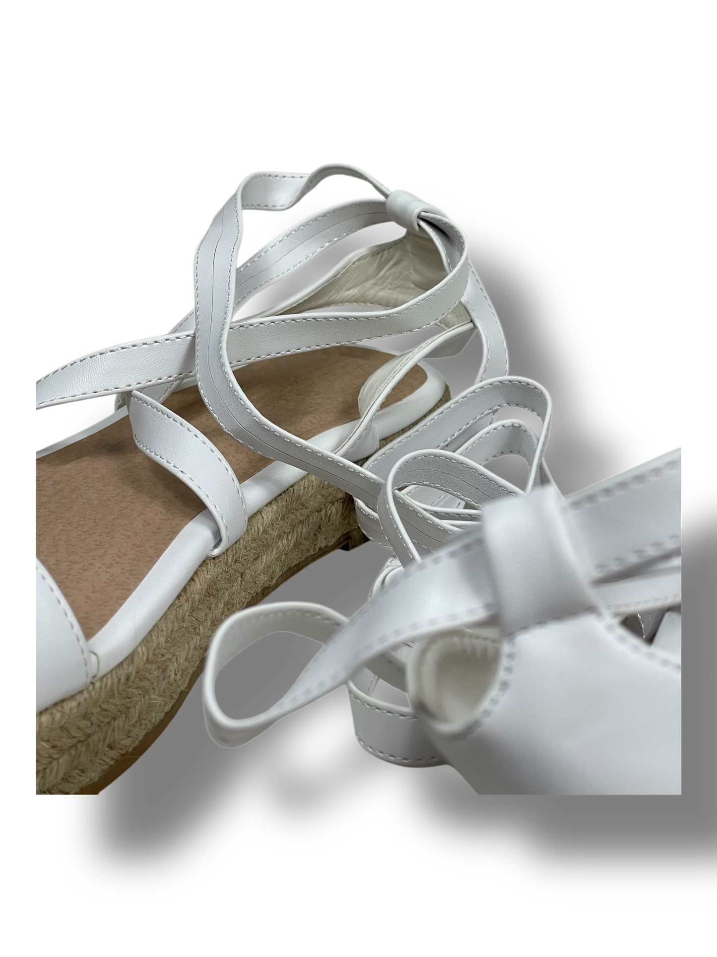 Flache Schuhe - Espadrilles - Plateau Sandalette - Schnürsandalette